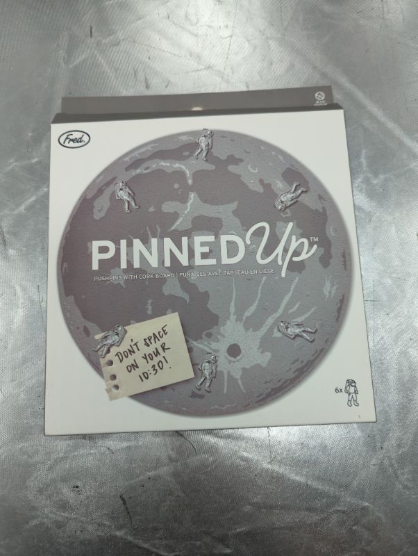 Photo 4 of Pinned Up - Corkboard and Push Pin Set - Moon + Astronaut