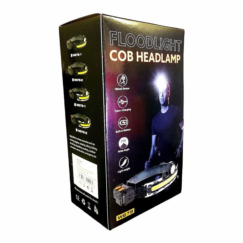 Photo 1 of Floodlight COB Headlamp W679 Type -C Charging/Waved Sensor
