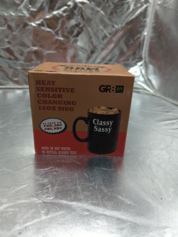 Photo 1 of Funny Heat Sensitive - 16oz Mug - "Classy Sassy.."