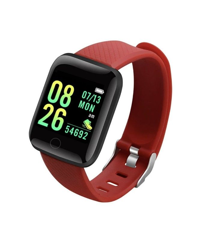 Photo 1 of Fitness Tracker with Heart Rate Monitor, LetsFit Smart Watch 1.3 inches Color Touch Screen IP68 Waterproof Step Calorie Counter Sleep Monitoring Pedometer Watches Activity Tracker for Women Men Kids - Red
