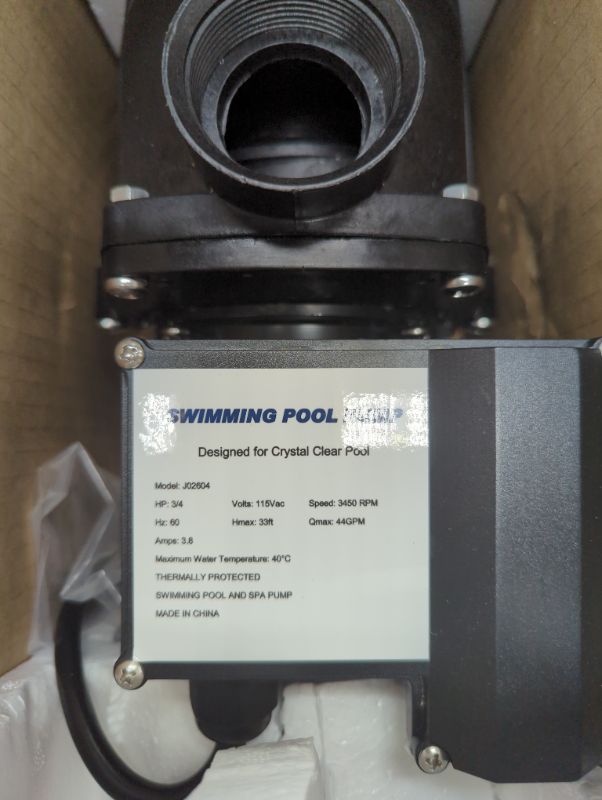 Photo 3 of Swimming Pool Pump - Designed for Crystal Clear Pool - see photos for specifics/details