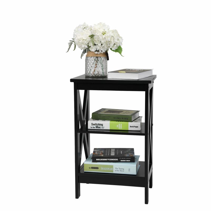 Photo 1 of Black X-design Nightstand Desk End Table Coffee Side Table Living Room