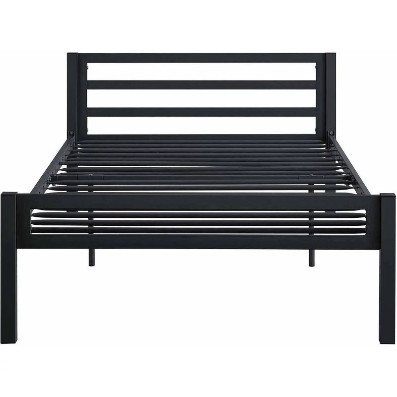 Photo 1 of Mainstays Premium Metal Twin Bed, Black