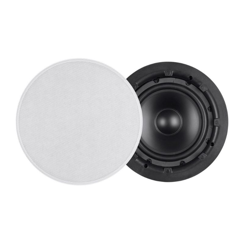 Photo 1 of Monoprice Ceiling Speaker Subwoofer - 8 Inch, Slim Bezel, Easy Install With Dual Voice Coil (Each) - Aria Series
