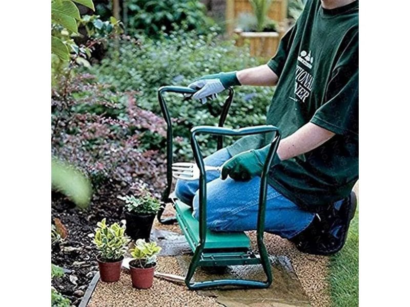 Photo 1 of Garden Bench and Kneeler Stools Gardening with Side bag pockets for tool
