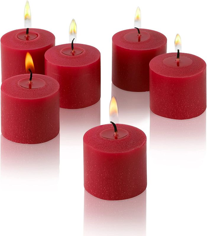 Photo 1 of Red Apple Cinnamon Scented Candles - Set of 12 Scented Votive Candles