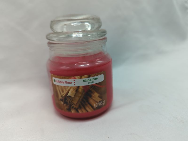 Photo 2 of Holiday Time 3-oz Jar Candle, Cinnamon - 3 Pack