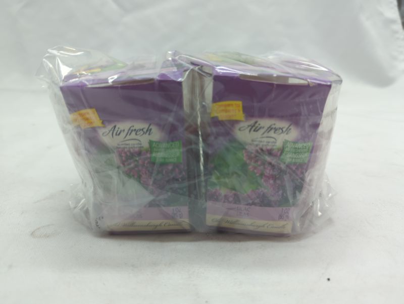 Photo 3 of Nicole Home Collection Lilac Air Fresh Odor Eliminating Candle, 3 oz, Scented - 2 Pack