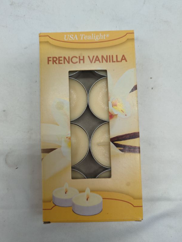 Photo 2 of French Vanilla Scented Tealight Candles, 8 Tealight Candles in Each Pack - 3 Packs - 24 Total Candles - Wonderful Aroma 