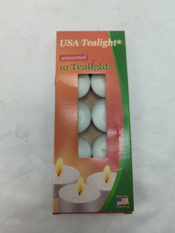 Photo 2 of Unscented Tealight Candles, 10 Tealight Candles in Each Pack - 3 Packs - 30 Total Candles  