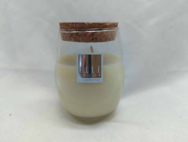 Photo 1 of ELLE Decor - Chardonnay 5 oz Candle with Cork Lid - 2 Pack 