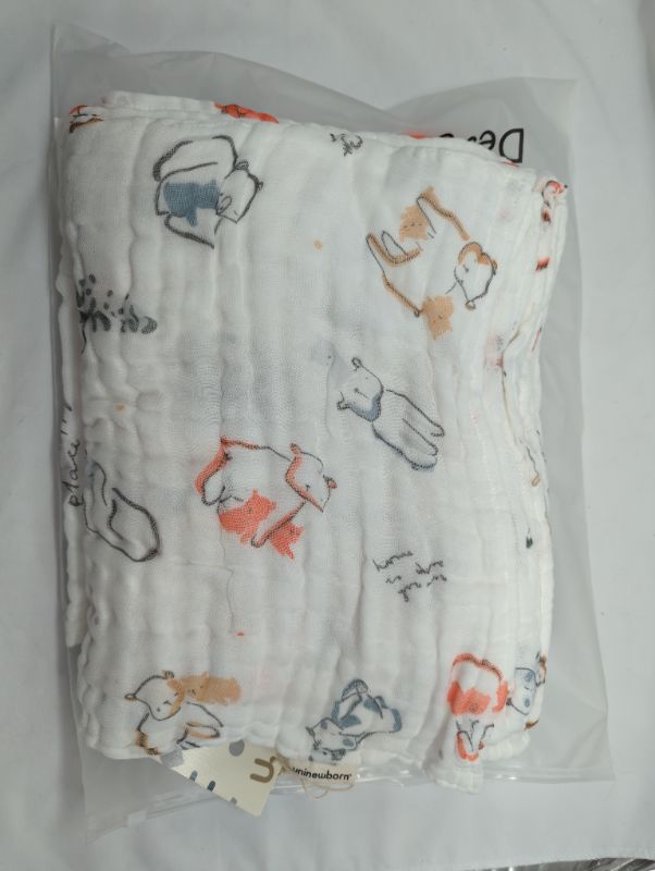 Photo 2 of UniNewborn 100% Cotton Muslin Swaddles - 2PCS