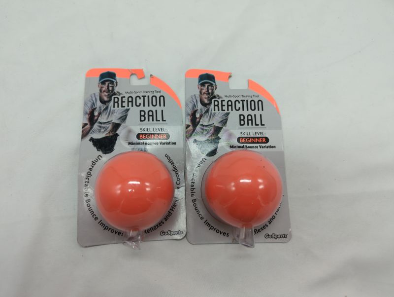 Photo 2 of GoSports Baseball and Softball Reaction Ball - Improve Reaction Time and Hand-Eye Coordination - Beginner - 2 Pack