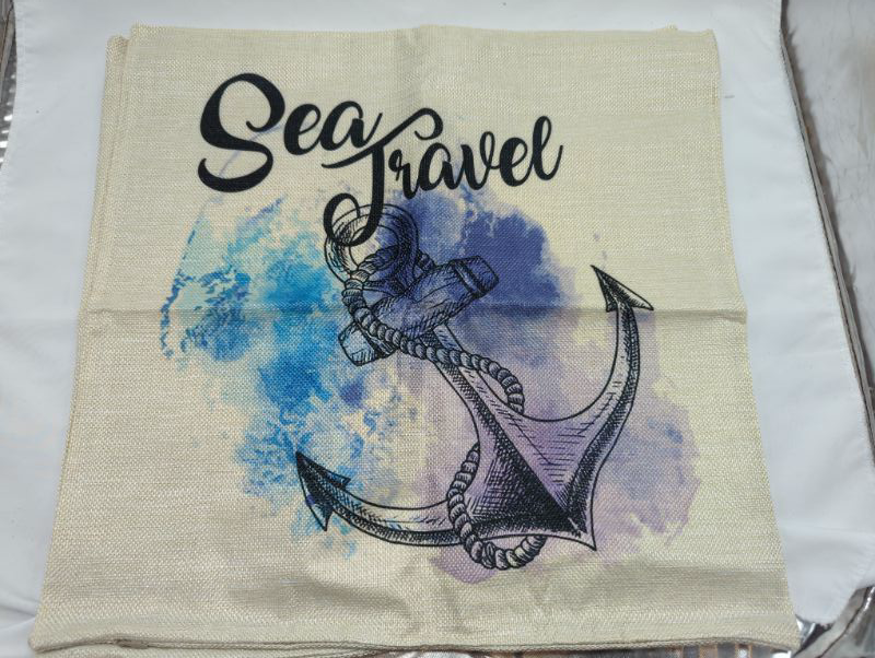 Photo 4 of Nautical Ocean Throw Pillow Covers - 4 Pack - 18x18