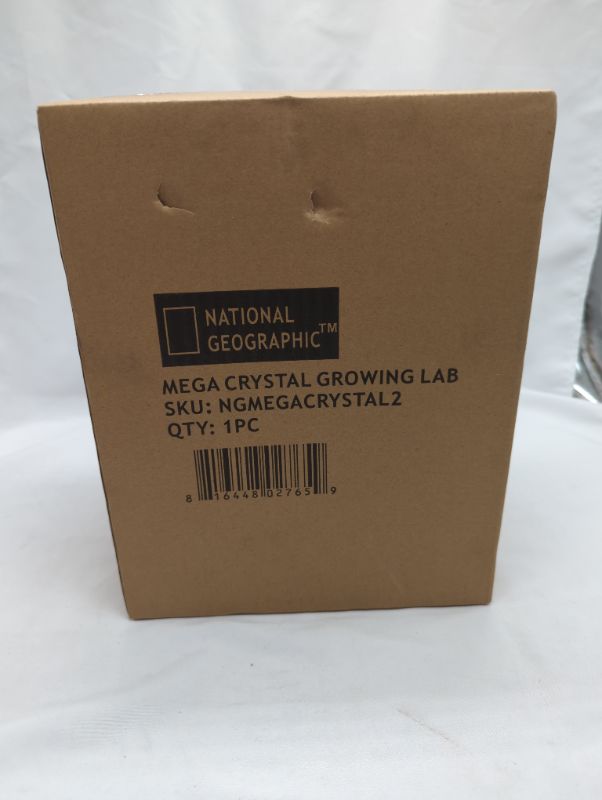 Photo 2 of NATIONAL GEOGRAPHIC Mega Crystal Growing Kit for Kids – Grow 6 Vibrant Crystals Fast (3-4 Days), with Light-Up Display Stand and Real Gemstones, Crystal Making Science Kit (Amazon Exclusive) 6 Crystal Lab