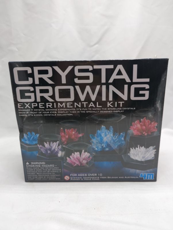 Photo 2 of 4M Crystal Growing Science Experimental Kit - 7 Crystal Science Experiments with Display Cases - Easy DIY STEM Toy Lab Experiment Specimens, Educational Gift for Kids, Teens, Boys & Girls 7 Crystals