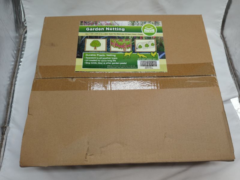 Photo 2 of EXTRA STRONG: Garden Netting, Secure Your Produce Against Thieving Pests: Birds, Deer and More. Robust, Tear-Resistant Mesh Creates Wildlife Friendly Barrier (7.5x65ft) That Protects Your Crops Easily