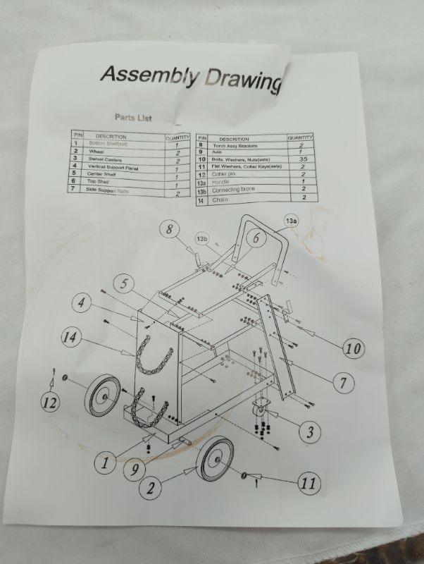 Photo 4 of Hand Truck Trolley Large Welding Trolley Two Welding Machine Argon Arc Welding Electric Welding Universal