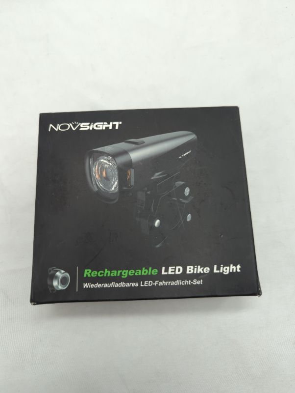 Photo 2 of Bicycle Front Rear Light Tail LED 800 Lumens Bulbs Set Bike Light USB Rechargeable
