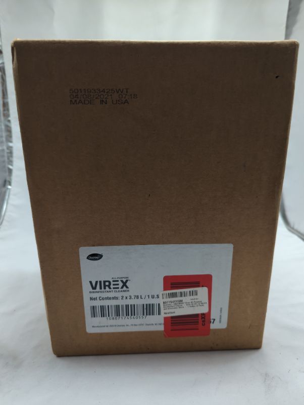 Photo 2 of Diversey-CBD540557 Virex All Purpose Disinfectant Cleaner - Kills 99.9% of Germs and Eliminates Odors - 1 Gallon (2 Pack)