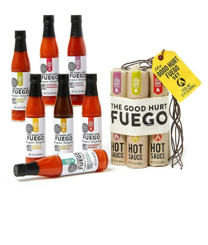 Photo 1 of The Good Hurt Fuego, Hot Sauce Gift Set for Hot Sauce Lover’s, Set of 7
