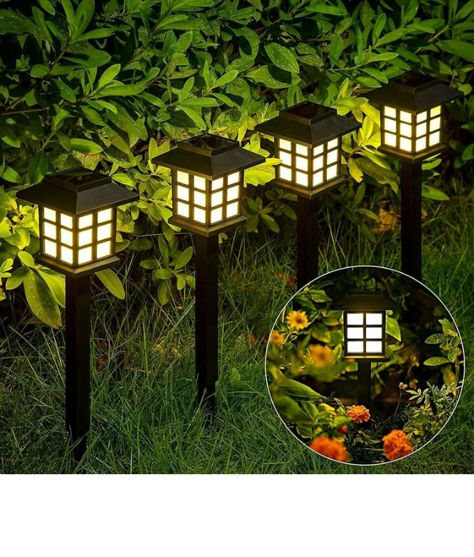 Photo 1 of 12 pack Solar Pathway Lights Outdoor LED Solar Powered Garden Lights - Warm White
