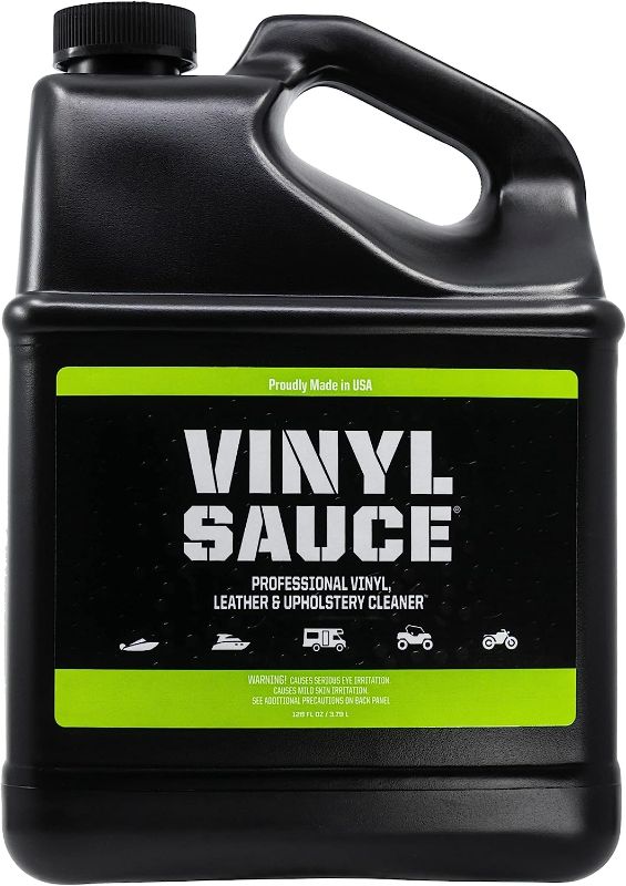 Photo 1 of Boat Bling VS-0128 Vinyl Sauce Premium Vinyl and Leather Cleaner, Gallon Refill, Black, 1 Gallon, for Boats, RVs, Powersport Vehicles and More

