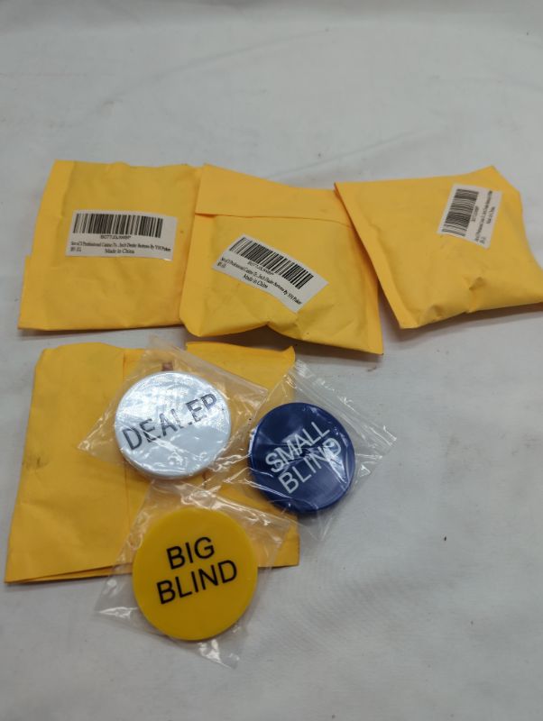 Photo 1 of Yuanhe Set of 3 Professional Casino Texas Holdem Poker 2Inch Dealer Buttons - 4 PACK