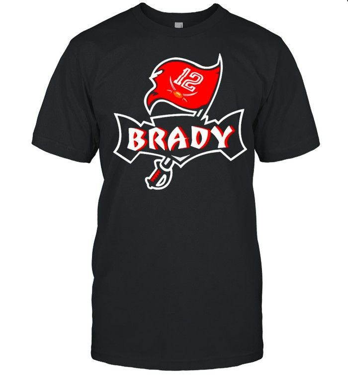 Photo 1 of Mens Tom Brady 12 Tampa Bay Buccaneers Flag Logo 2021 Classic shirt - Size Medium
