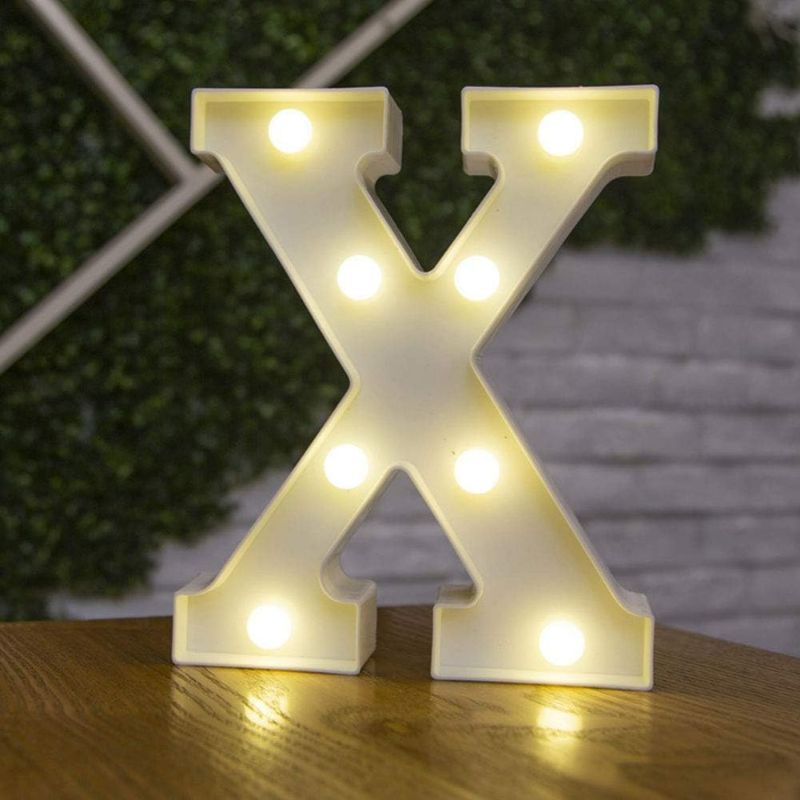 Photo 1 of LED Letter Light Signboard Letter Light Signboard Night Light Christmas Light Home Bar for Wedding Birthday Party (X)
