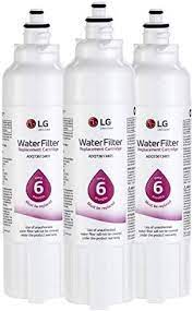 Photo 1 of LG LT800P2 6 Month/200 Gallon Refrigerator Replacement Water Filter, 3 Pack (Pack of 1), White