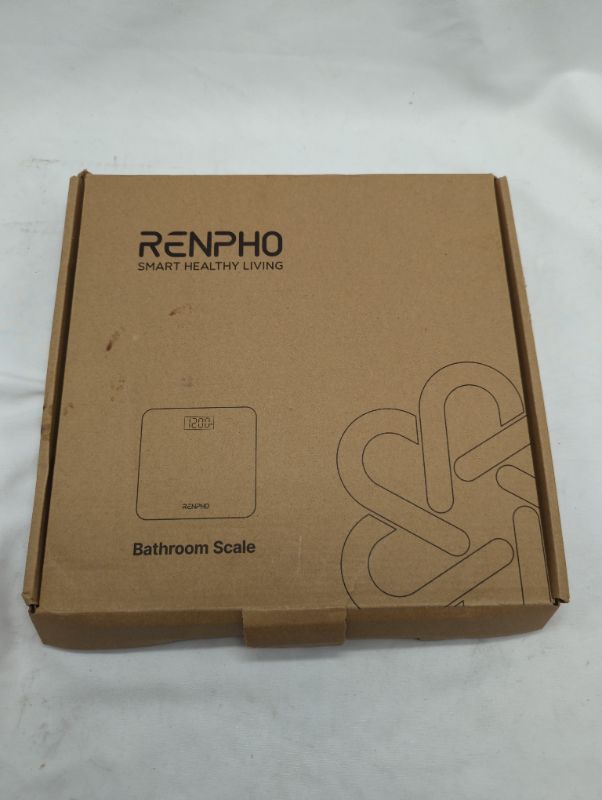 Photo 2 of RENPHO Digital Bathroom Scale, High Precision Body Weight Scale with Illuminated LED Display, Round Corner Design, 400lbs, Black Core 1S
