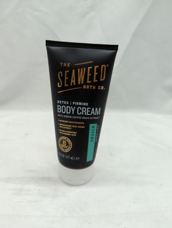 Photo 2 of Seaweed Bath Co. Firming Body Cream, Rosemary Mint Scent, 6 Ounce, Sustainably Harvested Seaweed, Chlorella, Green Coffee Beans Firming- Rosemary Mint 6 Ounce (Pack of 1)