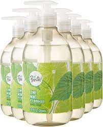 Photo 1 of Amazon Brand - Presto! Biobased Hand Soap, Lime Mint,12 Fl Oz (Pack of 6)
