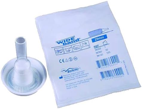 Photo 1 of 30 Pack Rochester Wideband 36mm Condom Catheters Extra Adhesive #36004
