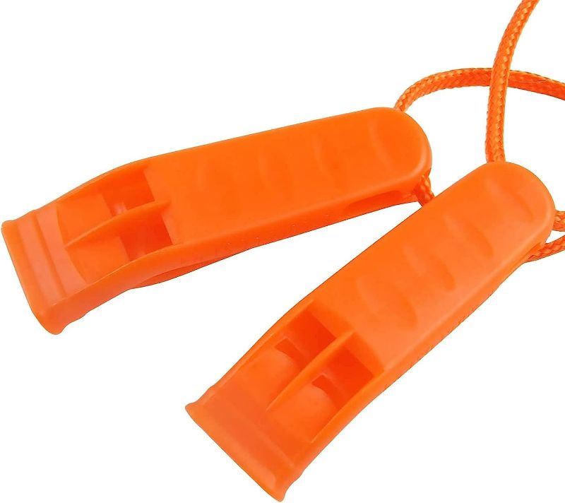 Photo 1 of 12 Pcs Emergency Safety Whistle Plastic Whistles Set
