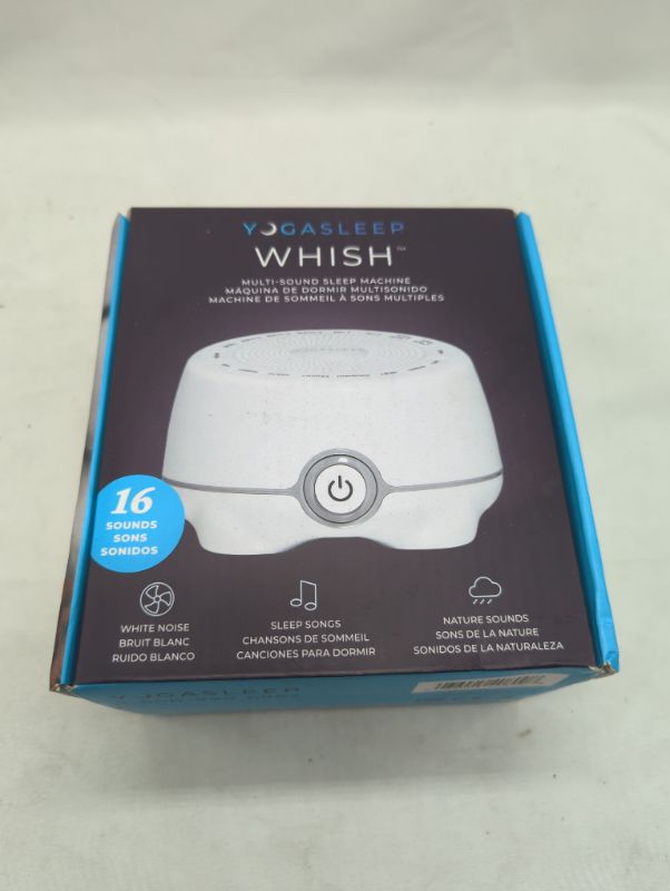 Photo 2 of Yogasleep Whish White Noise Sound Machine, 16 Natural & Soothing Sounds, Volume Control for Baby & Adults, Get Office Privacy, Concentration, Sleep Aid, Compact for Easy Travel, Essentials for Nursery White Whish