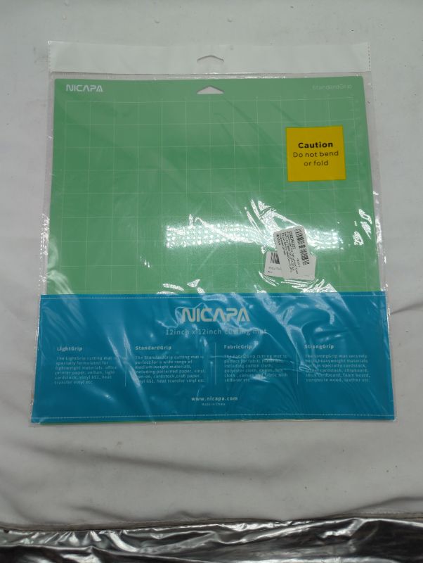 Photo 2 of Nicapa 12x12 inch Standard Grip Cutting Mat for Cricut Maker 3/Maker/Explore 3/Air 2/Air/One (3 Pack) Standard Adhesive Sticky Green Quilting Replacement Cut Mats

