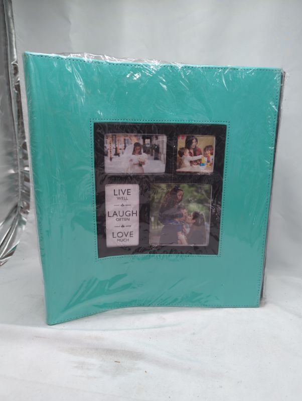 Photo 2 of Artmag Photo Picutre Album 4x6 500 Photos, Extra Large Capacity Leather Cover Wedding Family Photo Albums Holds 500 Horizontal and Vertical 4x6 Photos with Black Pages (Teal)
