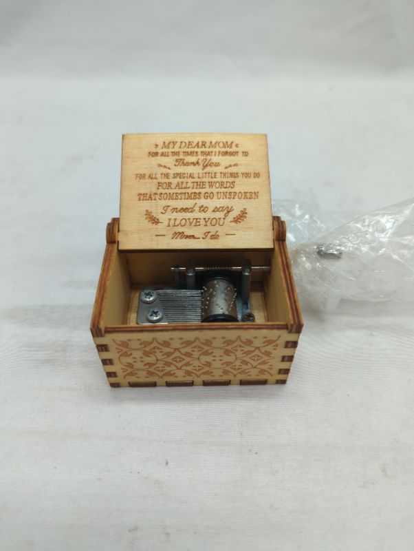 Photo 2 of CAMKONG You are My Sunshine Wooden Music Box, Laser Engraved Retro Wooden Sunshine Music Box Gift for Birthday/Mother's Day/Valentine's Day (for mom)
