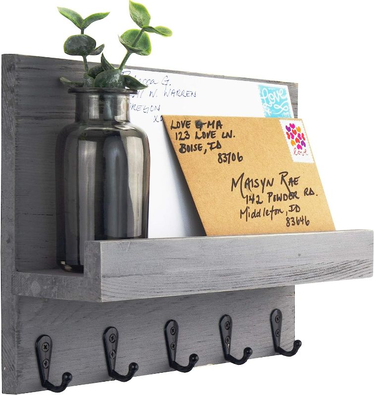 Photo 1 of Decorative Key and Mail Holder for Walls - Stylish Rack with Hangers - Simplify Beauty in Your Home

