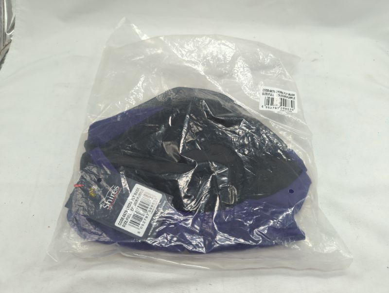 Photo 2 of Shires Equestrian Deluxe Fly Mask with Ears (Full, Purple)
