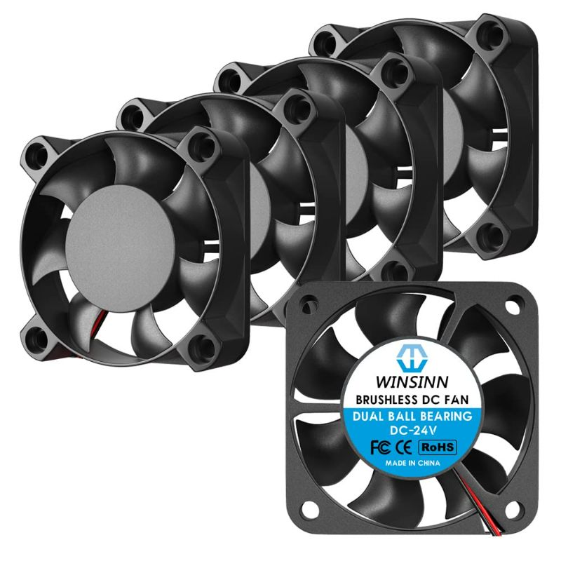 Photo 1 of WINSINN 40mm Fan 24V, Ender 3 Fan Upgrade 24 Volt Fans 4010 Dual Ball Bearing, 1000mm/39in Cable Works with Ender 3 Pro 3X CR-10S (Pack of 4Pcs)
