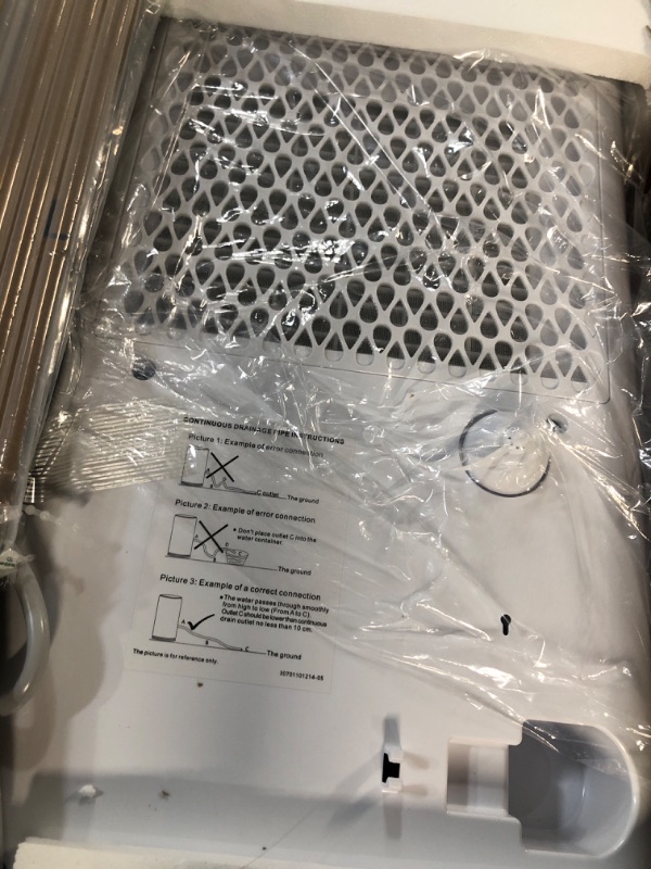 Photo 1 of ***PARTS ONLY, NON-FUCNTIONAL*** HOGARLABS 2000 Sq. Ft 25 Pint Dehumidifier *Powers On, Does Not De-Humidify*