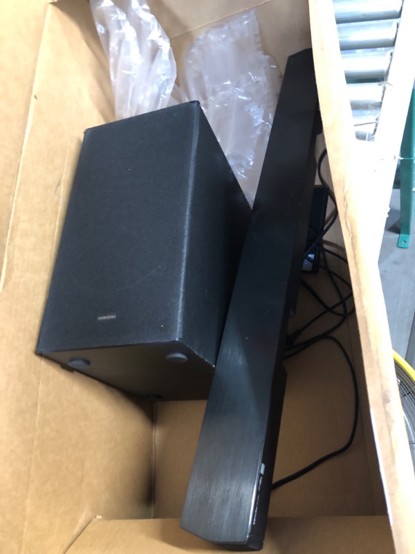 Photo 1 of SAMSUNG HW-B450 2.1ch Soundbar w/Dolby Audio, Subwoofer Included, Bass Boosted, Wireless Bluetooth TV Connection, Adaptive Sound Lite, Game Mode (Newest Model) HW-B450 Soundbar