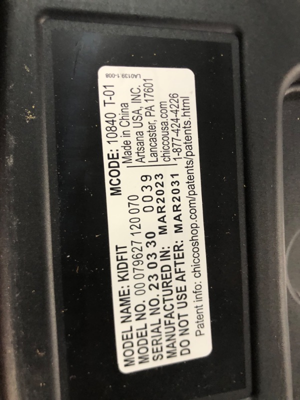 Photo 1 of Chicco KidFit ClearTex Plus 2-in-1 Belt-Positioning Booster Car Seat