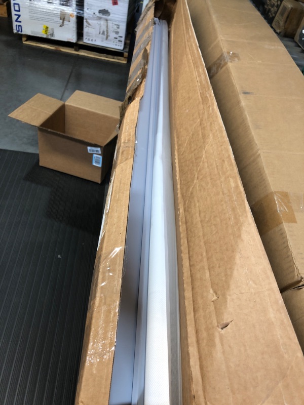 Photo 2 of 34 x 72 Inch White Blackout Window Shades Cordless Window Blinds with Spring Lifting System for Home & Office Basic White 34"(W)x72"(H)