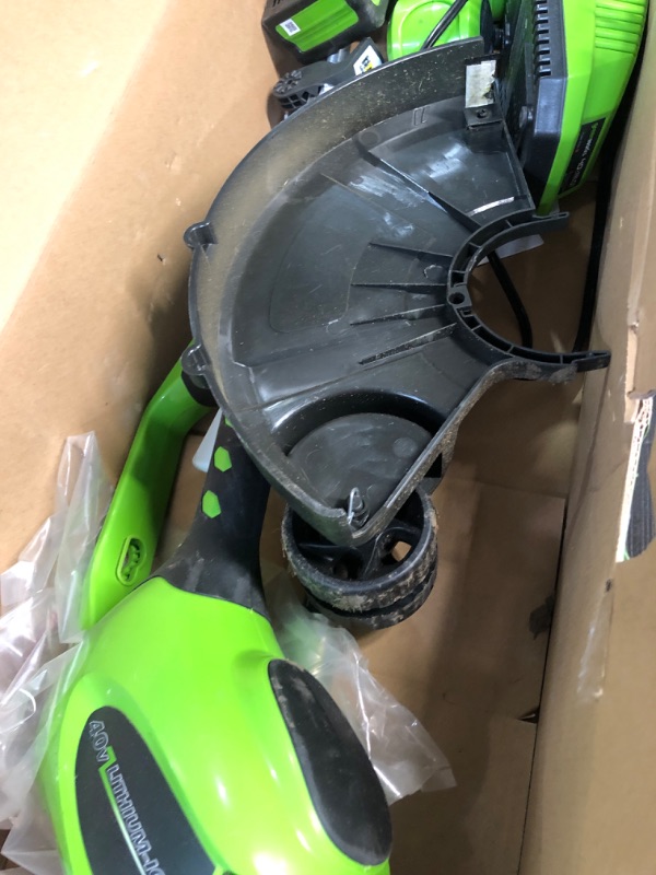 Photo 2 of **FOR PARTS OR REPAIR** item used * see images *
Greenworks 21302 40V GMAX Lithium-Ion 13 in. Straight Shaft String Trimmer