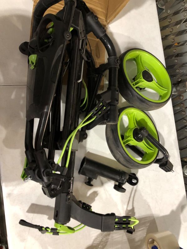 Photo 3 of **Parts Only Missing on wheel and unfunctional.*

Caddytek CaddyLite ONE - Swivel, Version 8, green,Black,CP-1-S-8DG