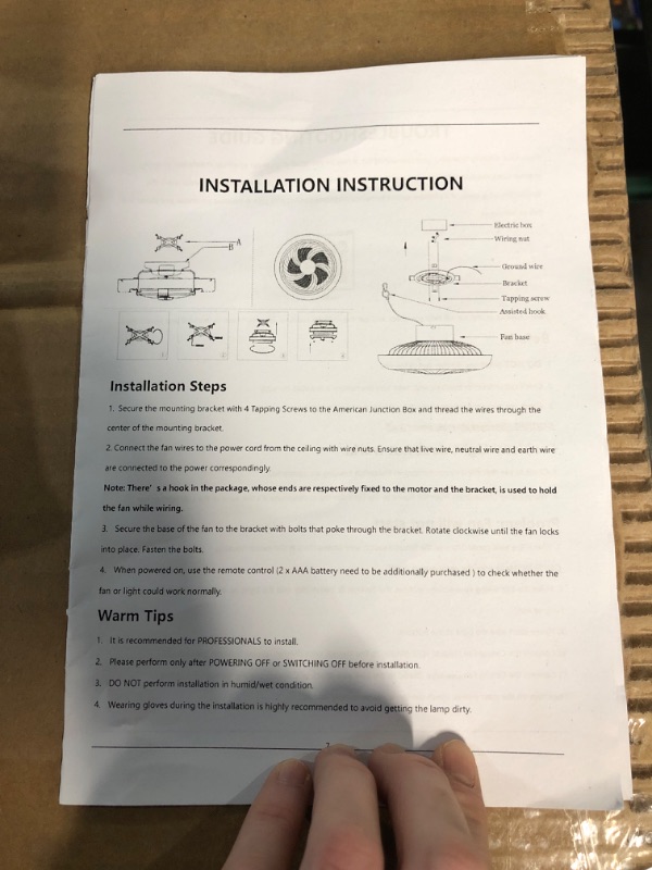 Photo 2 of **PARTS ONLY, NON-FUNCTIONAL, FRAYED AND CUT WIRES** LMiSQ Modern Ceiling Fans with Lights Reversible Fan with Remote 20in Smart Ceiling Fan Lighting Timing 6 White